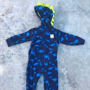 Fleece dinosaur onepiece